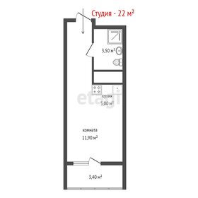 Квартира 22 м², студия - изображение 1