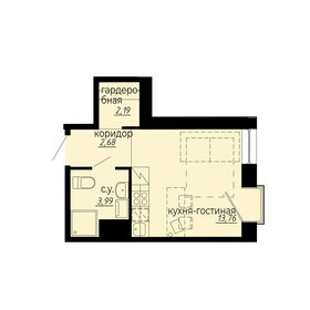 24,8 м², квартира-студия 6 999 000 ₽ - изображение 130