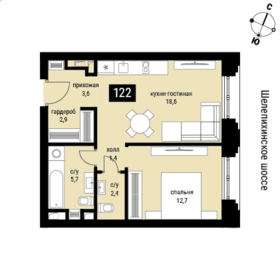 59 м², 3-комнатная квартира 22 800 000 ₽ - изображение 128