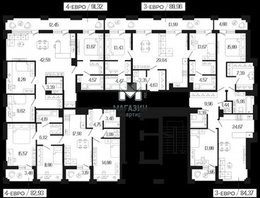 84,4 м², 2-комнатная квартира 45 100 000 ₽ - изображение 132