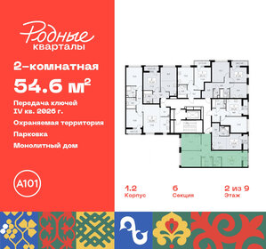 53,5 м², 2-комнатная квартира 10 900 000 ₽ - изображение 54