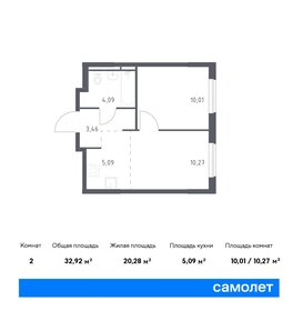 Квартира 32,9 м², 1-комнатная - изображение 1