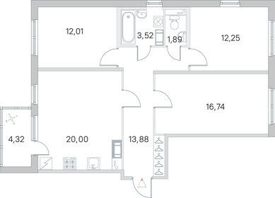 108,9 м², 3-комнатная квартира 19 700 734 ₽ - изображение 94