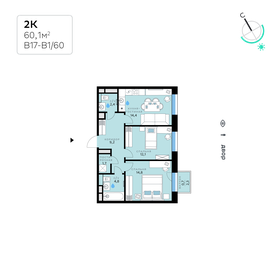 73 м², 2-комнатная квартира 26 000 000 ₽ - изображение 77