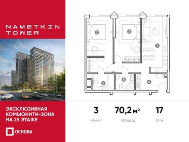 70,2 м², 3-комнатные апартаменты 22 955 400 ₽ - изображение 31