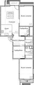 Квартира 79,8 м², 2-комнатная - изображение 3