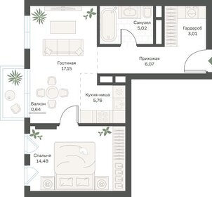 36 м², 1-комнатная квартира 12 500 000 ₽ - изображение 115