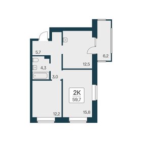 53,6 м², 2-комнатная квартира 11 550 000 ₽ - изображение 21