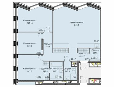 Квартира 103,7 м², 3-комнатные - изображение 1