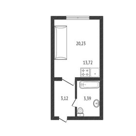 Квартира 20,2 м², студия - изображение 1