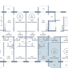 Квартира 48,3 м², 1-комнатная - изображение 2