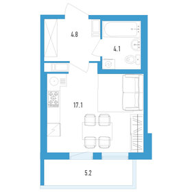 27,6 м², квартира-студия 4 830 000 ₽ - изображение 9