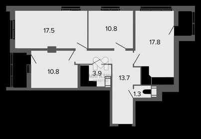 Квартира 76 м², 3-комнатная - изображение 1