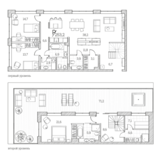 Квартира 253,2 м², 3-комнатные - изображение 2