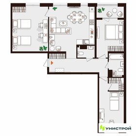 Квартира 97,5 м², 3-комнатная - изображение 1