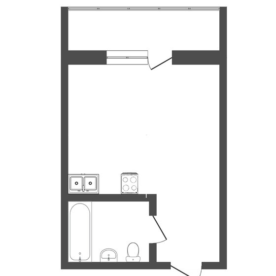 26 м², квартира-студия 6 900 000 ₽ - изображение 1