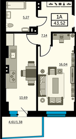 43 м², 2-комнатная квартира 5 950 000 ₽ - изображение 18