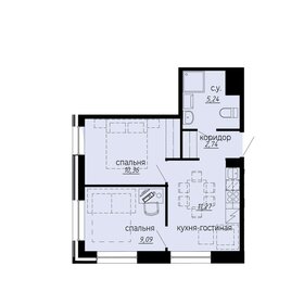 43,2 м², 2-комнатная квартира 7 100 000 ₽ - изображение 147
