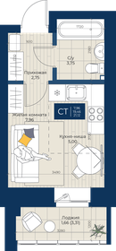 Квартира 21,1 м², студия - изображение 1