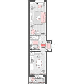 95 м², 3-комнатная квартира 5 900 000 ₽ - изображение 91