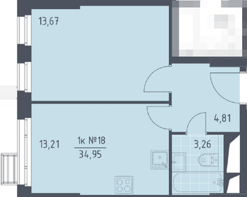 19,2 м², апартаменты-студия 6 200 000 ₽ - изображение 59