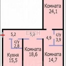 Квартира 101 м², 3-комнатная - изображение 1