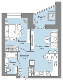 Квартира 44 м², 2-комнатная - изображение 1