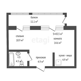 43 м², 1-комнатная квартира 6 095 000 ₽ - изображение 82