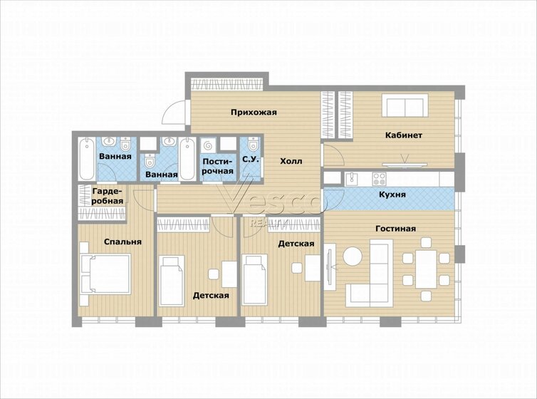 129 м², 4-комнатная квартира 85 000 000 ₽ - изображение 1