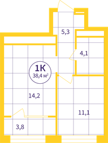 39,4 м², 1-комнатная квартира 5 000 000 ₽ - изображение 80
