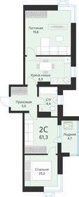 90,4 м², 3-комнатная квартира 7 200 000 ₽ - изображение 90