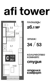 26,1 м², квартира-студия 12 599 000 ₽ - изображение 71