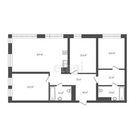 Квартира 94 м², 3-комнатная - изображение 2