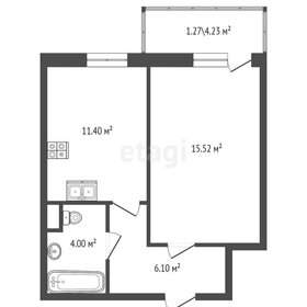 Квартира 37 м², 1-комнатная - изображение 3