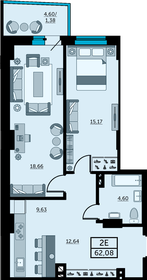 67 м², 2-комнатная квартира 8 500 000 ₽ - изображение 34