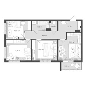 Квартира 75,9 м², 3-комнатная - изображение 1