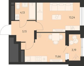 36,6 м², 1-комнатная квартира 4 737 000 ₽ - изображение 17