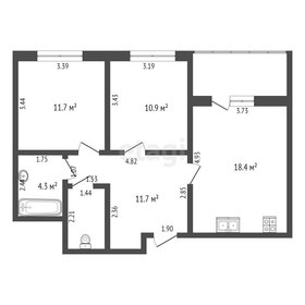 55,7 м², 2-комнатная квартира 11 290 000 ₽ - изображение 97