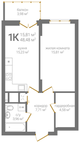51,2 м², 1-комнатная квартира 11 862 720 ₽ - изображение 43