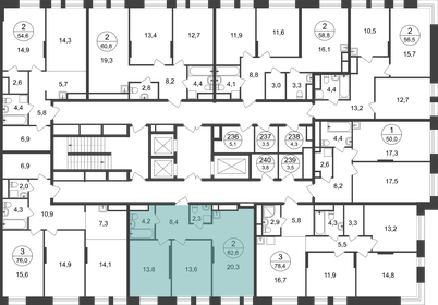 62,9 м², 2-комнатная квартира 15 412 374 ₽ - изображение 27