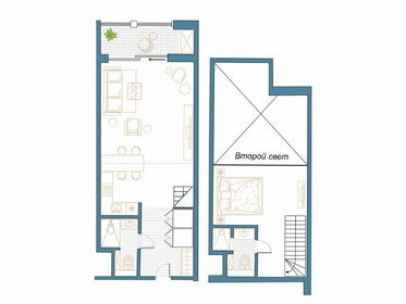 Квартира 61,9 м², 2-комнатные - изображение 1