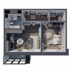 Квартира 55,4 м², 2-комнатная - изображение 3