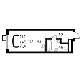 25,7 м², квартира-студия 7 170 300 ₽ - изображение 46