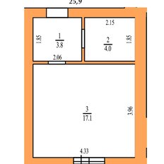 Квартира 26 м², студия - изображение 3