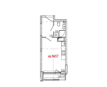 60,3 м², 2-комнатные апартаменты 54 658 980 ₽ - изображение 14