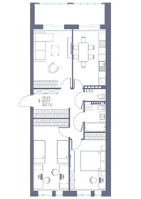 62 м², 3-комнатная квартира 3 900 000 ₽ - изображение 73