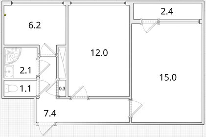 Квартира 45,3 м², 2-комнатная - изображение 5