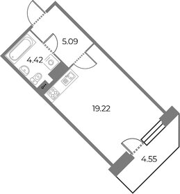 Квартира 30,1 м², студия - изображение 1