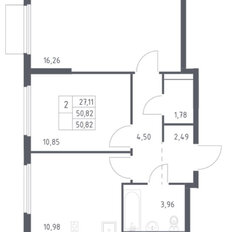 Квартира 51 м², 2-комнатная - изображение 2