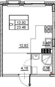 22,8 м², квартира-студия 2 550 000 ₽ - изображение 35